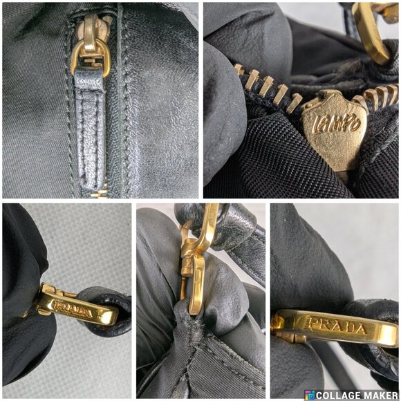 Auth PRADA Milano Tessuto Solid Rayon Nylon Quilted Formal Black Shoulder Bag - Picture 9 of 15